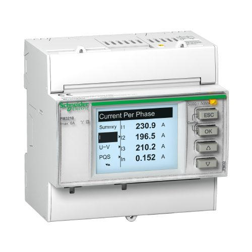 Multimedidor de parametros eléctricos para riel DIN